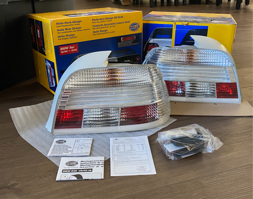 NOS Hella BMW E39 clear tail lights